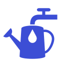 water tap and a can